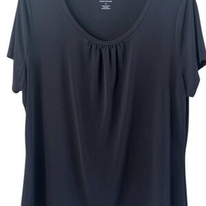 Classic Black Short Sleeve Top XL